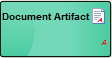 Document Artifact, one of the kinds of UML Artifact elements that can be created in Sparx Systems Enterprise Architect.