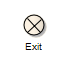An Exit Point used when modeling StateMachines in Sparx Systems Enterprise Architect.