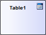 Table element in Sparx Systems Enterprise Architect.