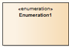 A UML Enumeration element.