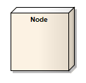 A UML Node element.