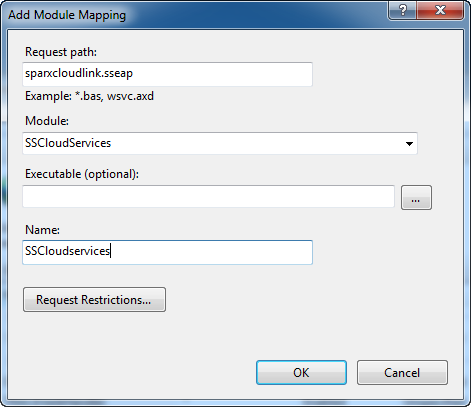 Setting up the HTTP module in the Internet Information Services (IIS) Manager Setting up the HTTP module in the Internet Information Services (IIS) Manager