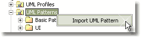 Import Pattern menu item