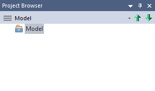 BABOK� Guide v3 Tutorial: Creating a General Model - Selecting a package in the Project Browser